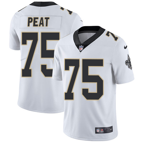 2019 Men New Orleans Saints #75 Peat white Nike Vapor Untouchable Limited NFL Jersey->new orleans saints->NFL Jersey